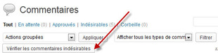 accélerer wp en supprimant les spams supprimer les spam dans wordpress