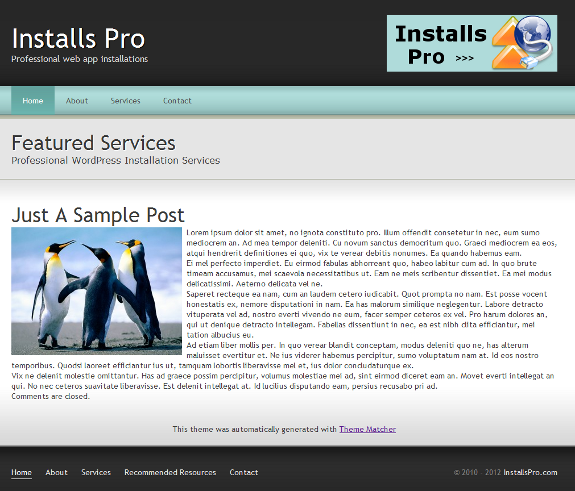 Nouveau modèle Wordpress convertit Nouveau modèle Wordpress convertit