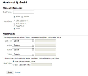 Ajouter un Event Goal dans Google analytics Ajouter un Event Goal dans Google analytics