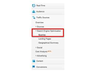 Optimisation moteur de recherche dans Google Analytics Optimisation moteur de recherche dans Google Analytics