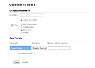 Ajouter un Goal pages visitées dans Google analytics Ajouter un Goal nombre de pages visitées dans Google analytics