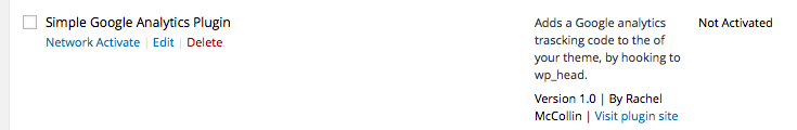 Activer le plugin google analytics