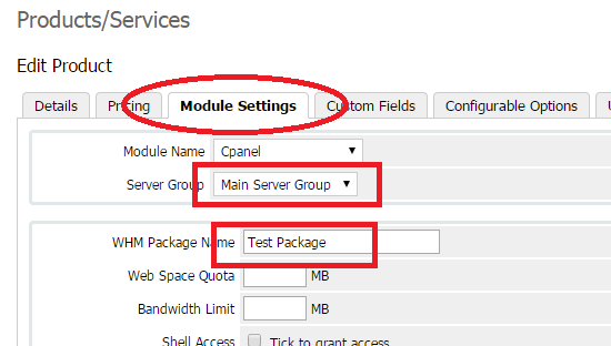 sélectionnez l’onglet ‘’Module’’ sélectionnez l’onglet ‘’Module’’