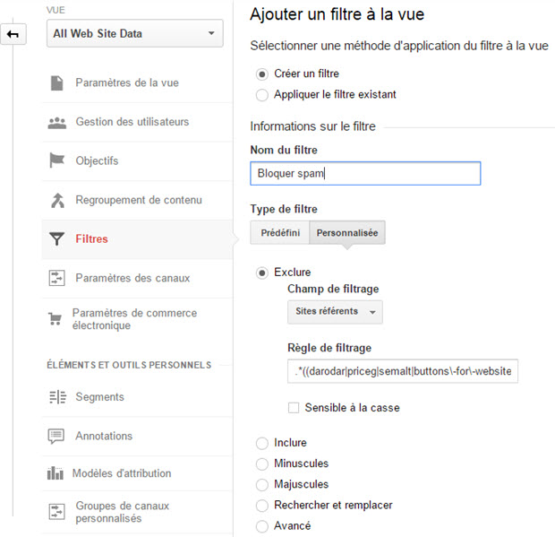 Éliminer les sites référants spam dans Google analytics Comment bloquer tous les sites référants spam dans Google Analytics