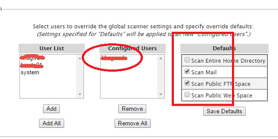Forcer la configuration por chaque utilisateur Forcer la configuration por chaque utilisateur