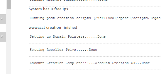 création de compte dans whm création de compte dans whm