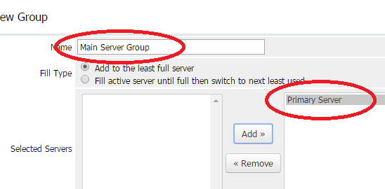 Ajouter le nom du serveur Ajouter le nom du serveur