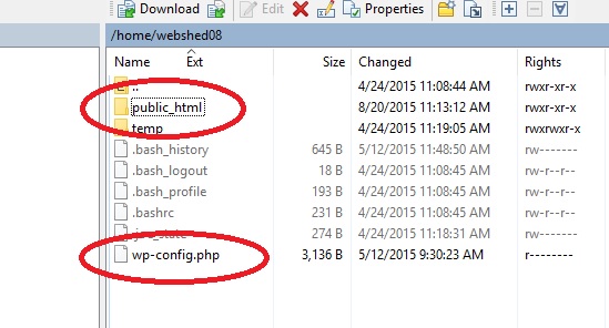 Déplacer le fichier wp-config Déplacer le fichier wp-config