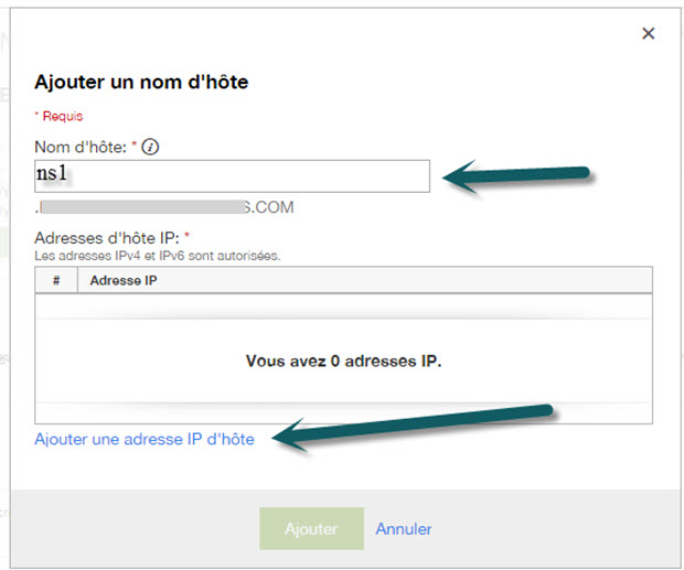 Ajouter un DNS privé chez Godaddy Ajouter un DNS privé chez Godaddy