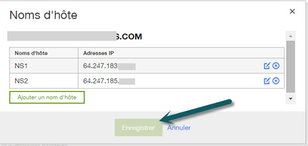 Enregistré un DNS privé chez Godaddy Enregistré un DNS privé chez Godaddy