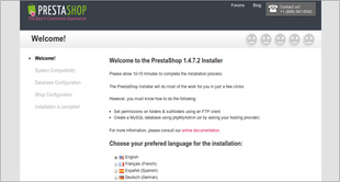 Installation manuelle de prestashop étape 1 Installation manuelle de prestashop étape 1