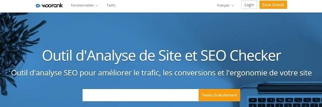 Outils Analyse SEO Woorank