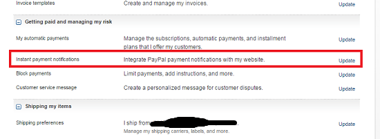 Notifications de paiement instantané Notifications de paiement instantané