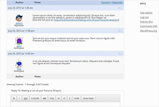 Ajouter les réponses de bbpress dans les articles wordpress Ajouter les réponses de bbpress dans les articles wordpress