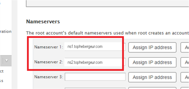 nom de serveur et addresse IP nom de serveur et addresse IP