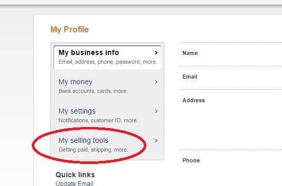 Outils de ventes dans Paypal Outils de ventes dans Paypal