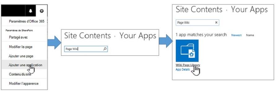 Ajouter un Blog ou un Wiki avec SharePoint