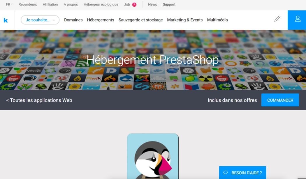 Quel hébergeur Web pour PrestaShop ?