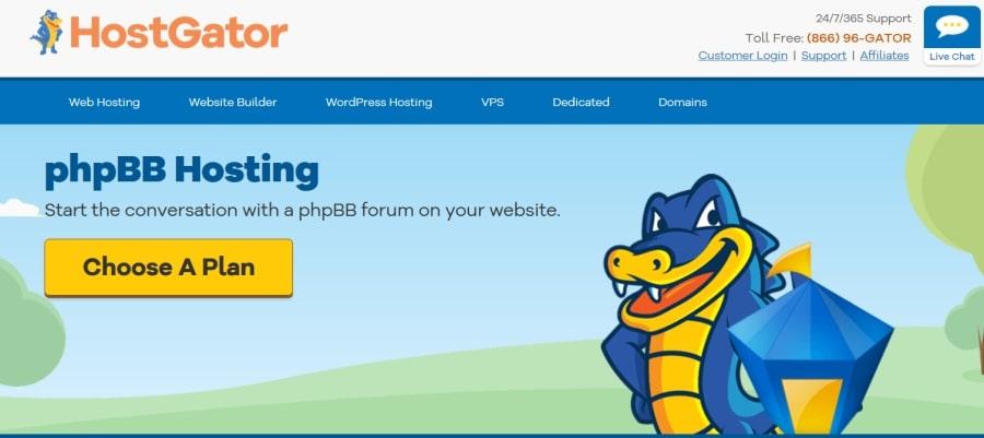 Hostgator pour phpbb