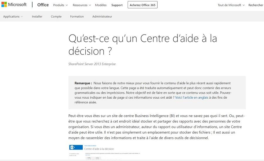 Intelligence Business de SharePoint