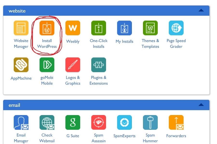 Installation Wordpress en un clic