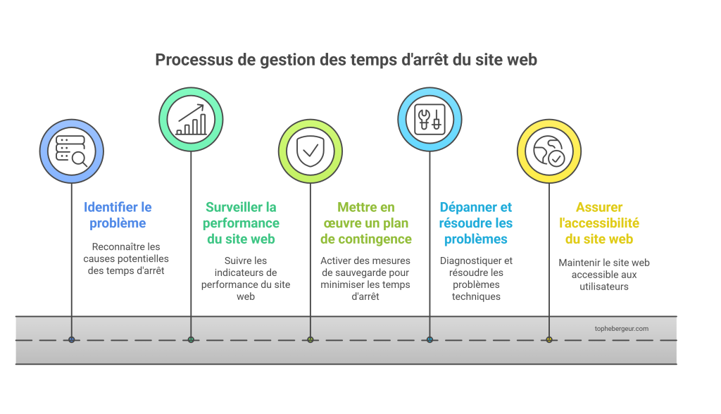 Processus de gestion des temps d'arrêt du site web