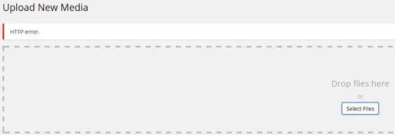 Erreur HTTP: le serveur ne peut pas traiter l'image WordPress