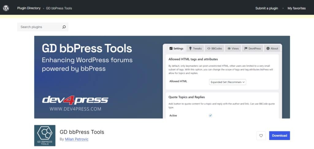 GD bbPress Toolbox Pro