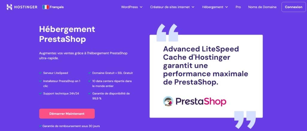 Hostinger Prestashop