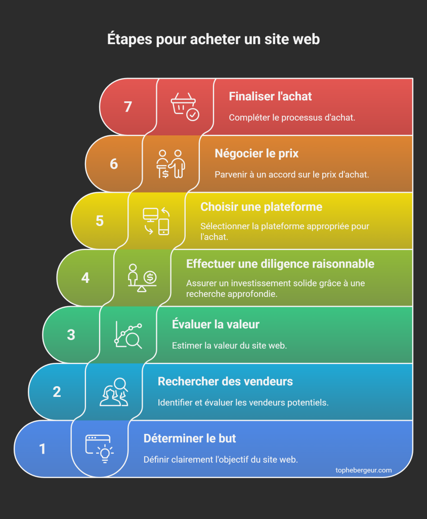 Étapes pour acheter un site web