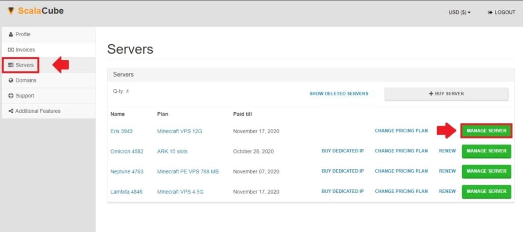 Scalacube Gestion serveur minecraft