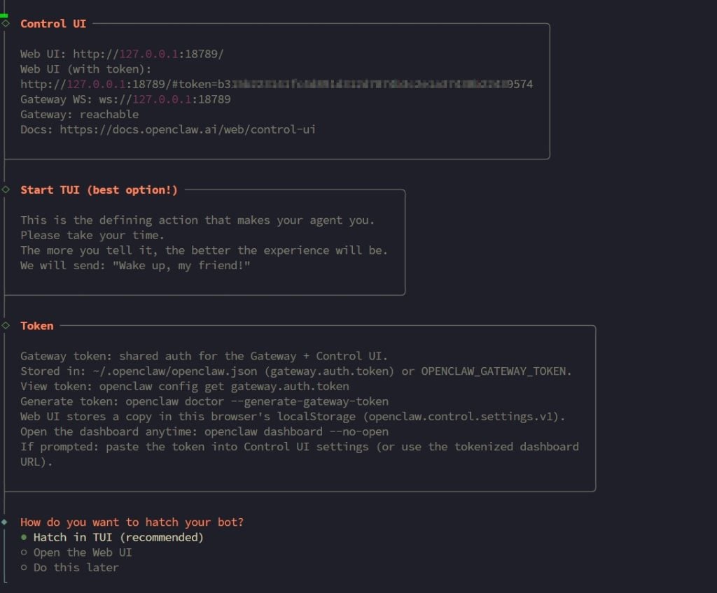 Fin de l’onboarding