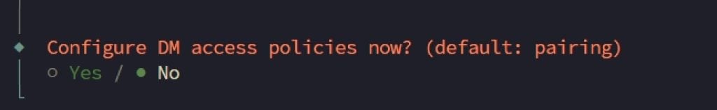 Politiques d’accès en message direct