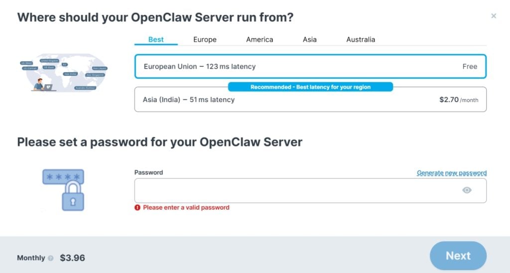 La localisation du datacenter (le plus proche de votre audience)