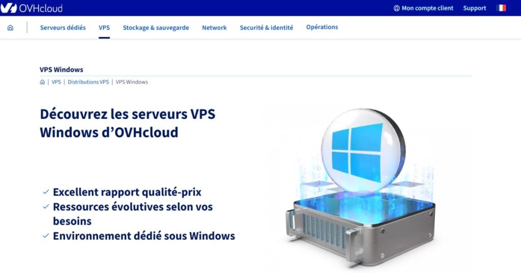 OVHcloud Window VPS