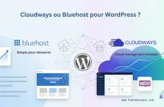 Comparatif Cloudways vs Bluehost pour héberger un site WordPress