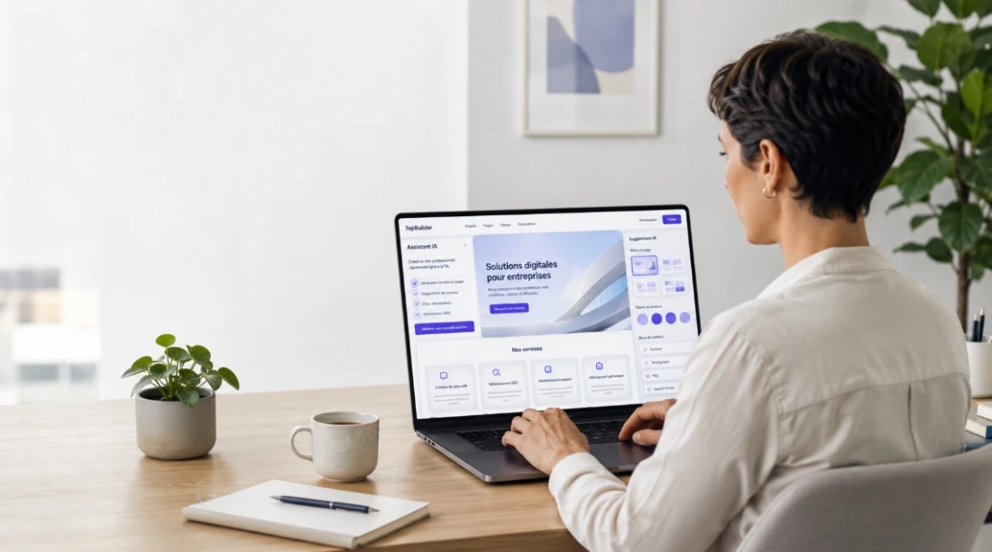 Avantages création de site web et App avec IA