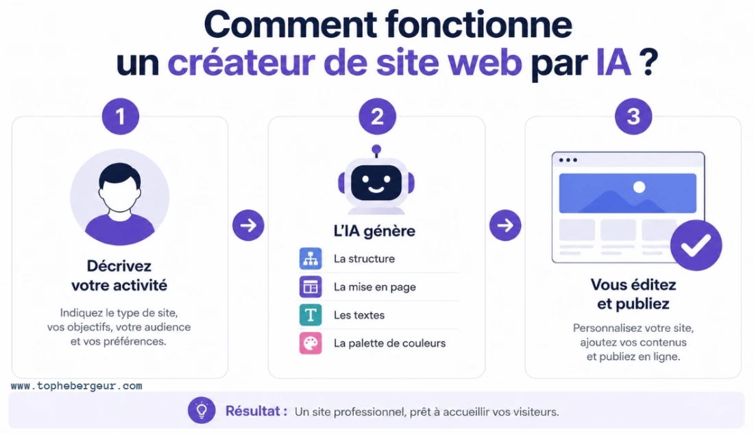Comment fonctionnent les créateurs de sites propulsés par l'IA ?