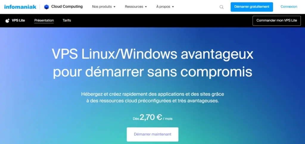 Infomaniak VPS Lite